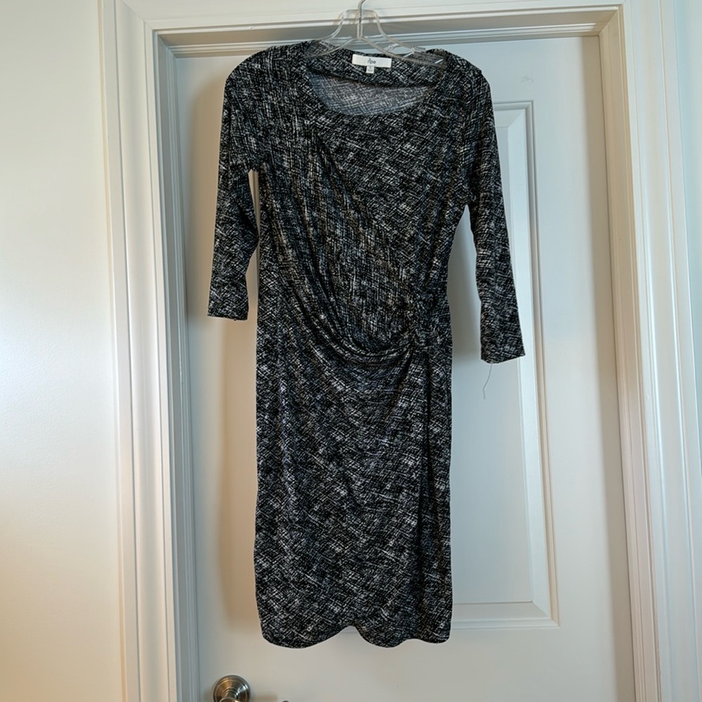 Ripe Maternity black faux wrap dress